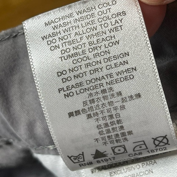 Levi’s Boys 511 Slim Performance Chino Pant Gray Size 18 Reg 29/29 - Picture 7 of 9